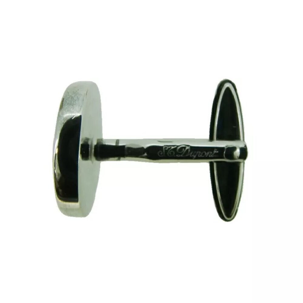 S.T.Dupont Cufflinks Button Design Silver & Gold … - image 7